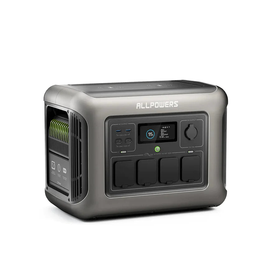 ALLPOWERS R1500 Portable Power Station Home Backup 1800W 1152Wh LiFeP04 Battery