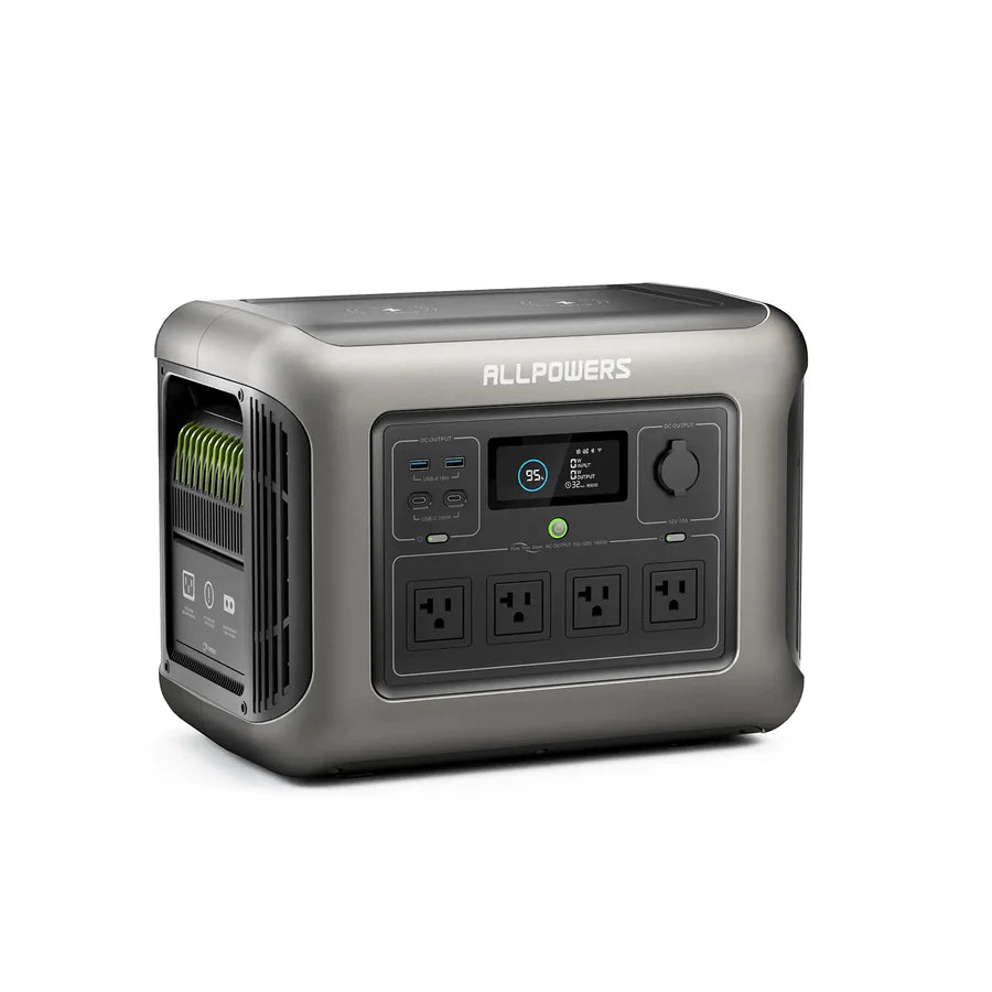 ALLPOWERS R1500 Portable Power Station Home Backup 1800W 1152Wh LiFeP04 Battery