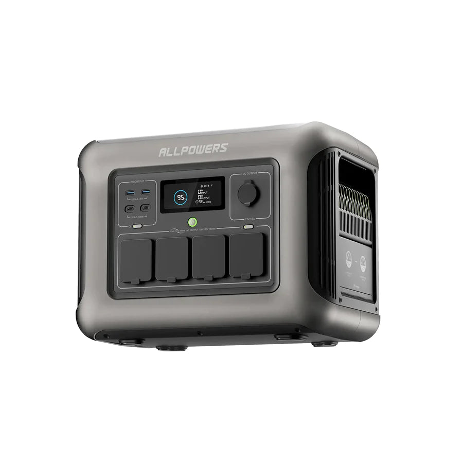 ALLPOWERS R1500 Portable Power Station Home Backup 1800W 1152Wh LiFeP04 Battery