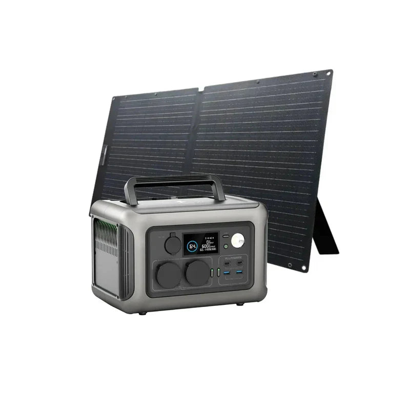 ALLPOWERS Solar Generator Kit 600W (R600 + SE100 100W Solar Panel)