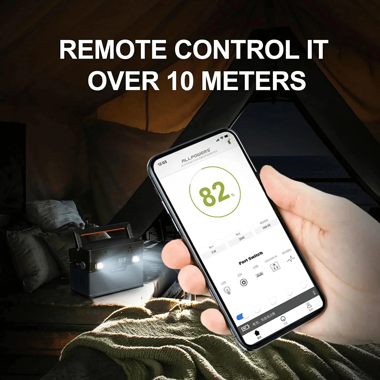 ALLPOWERS S700 Portable Power Station 700W 606Wh with Solar Panels