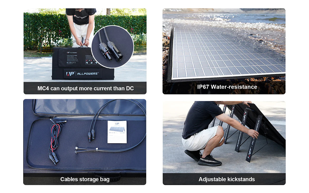 ALLPOWERS 2000W Solar Generator (S2000 + SP037 400W Solar Panel)