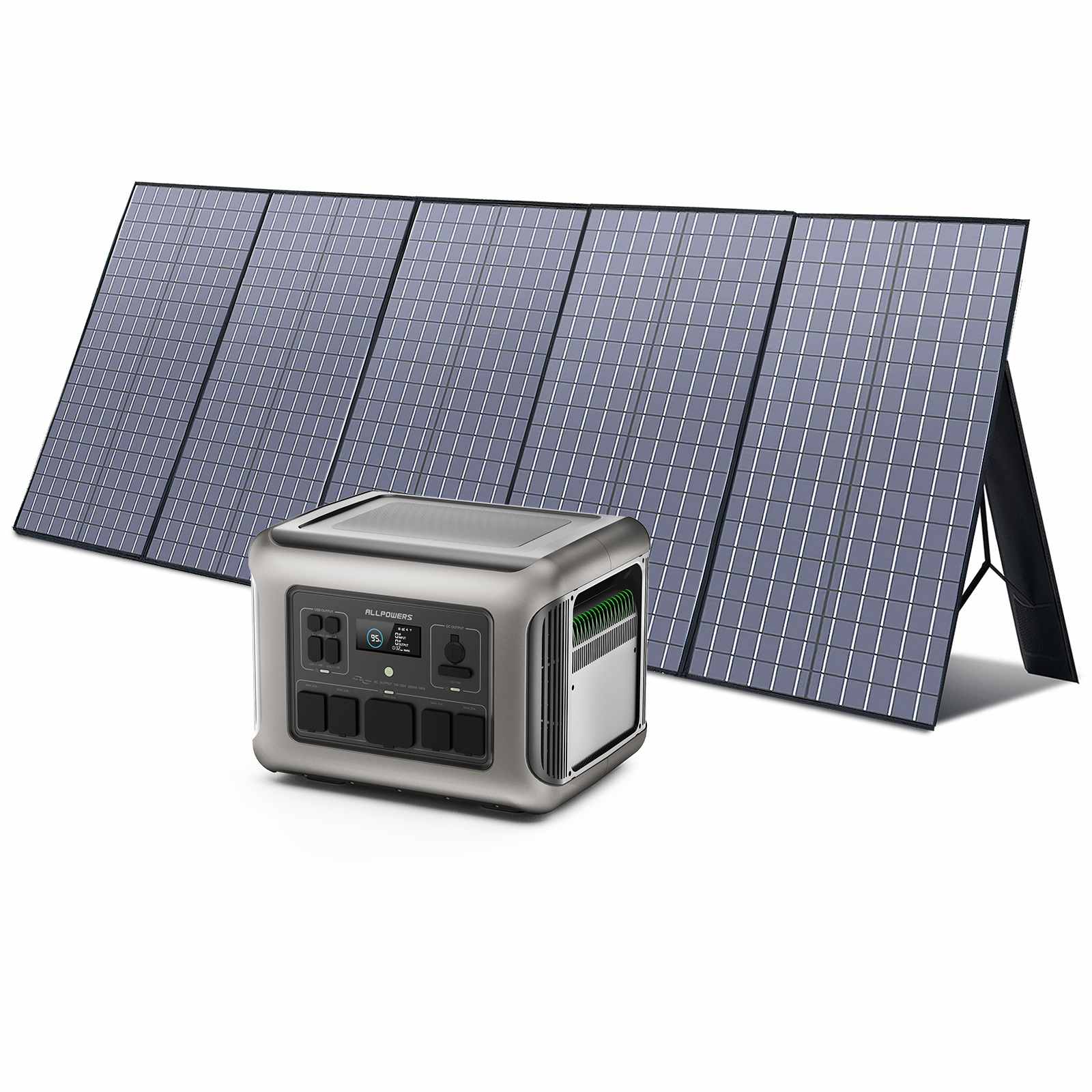 ALLPOWERS 2500W Solar Generator (R2500 + SP037 400W Solar Panel)