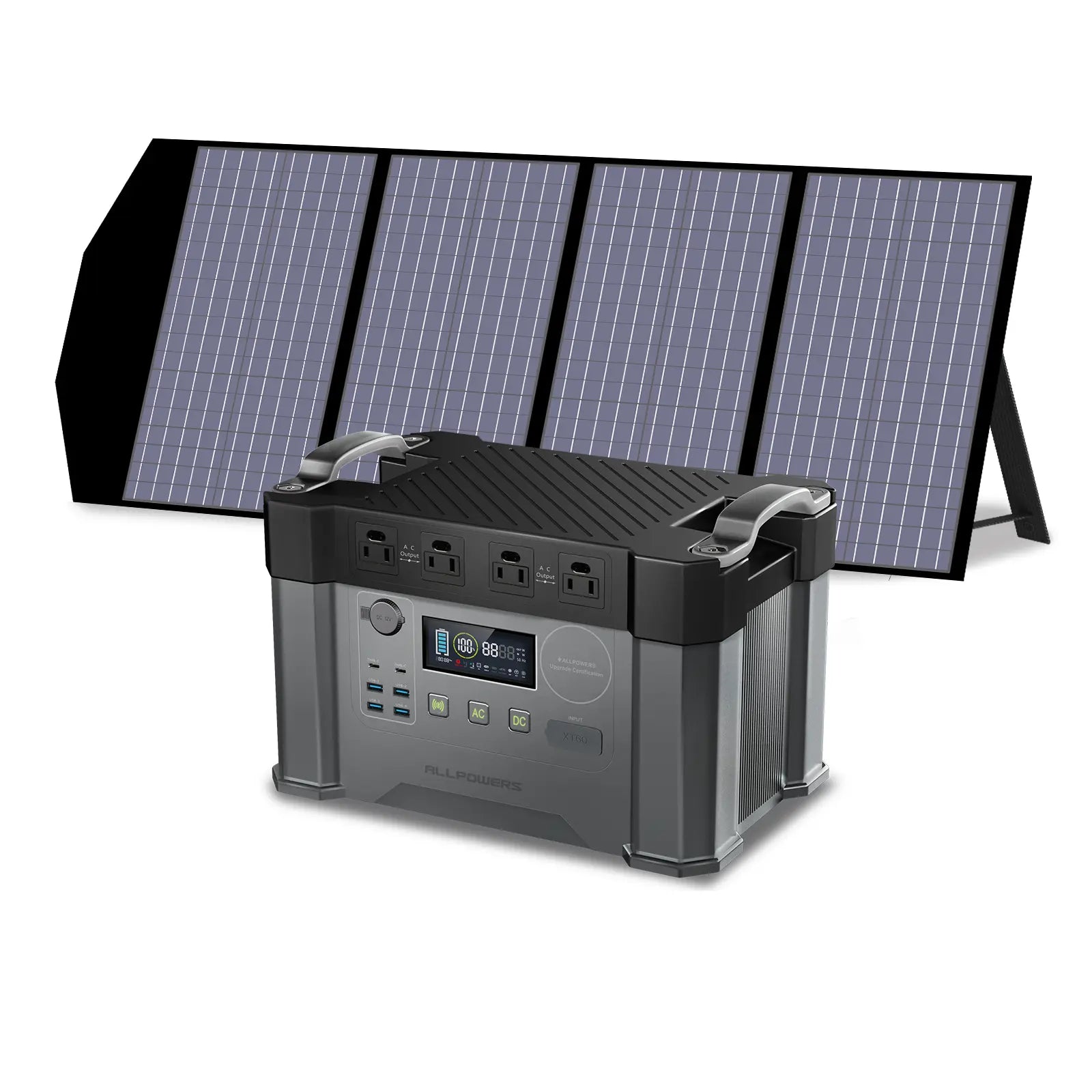 Allpowers 2000w Solar Generator S2000 Sp029 140w Solar Panel 7970