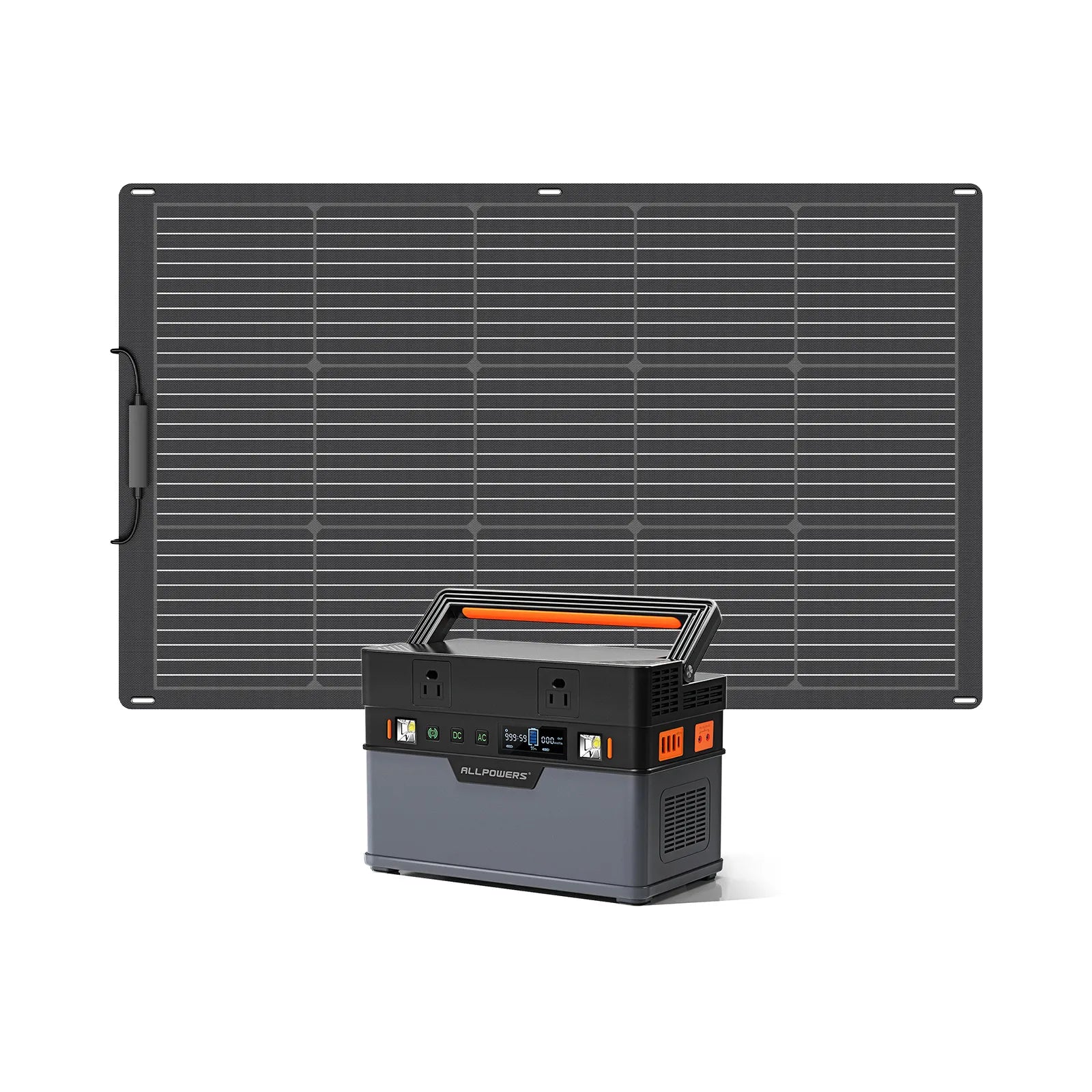 ALLPOWERS 700W Solar Generator (S700 + SF100 Flexible 100W Solar Panel)