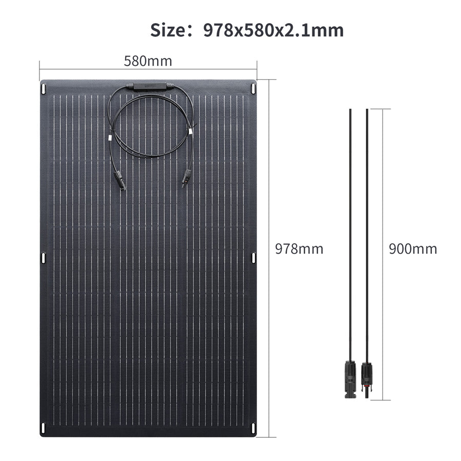 ALLPOWERS 300W Solar Generator (S300 PLUS+ SF100 100W Flexible Solar Panel)