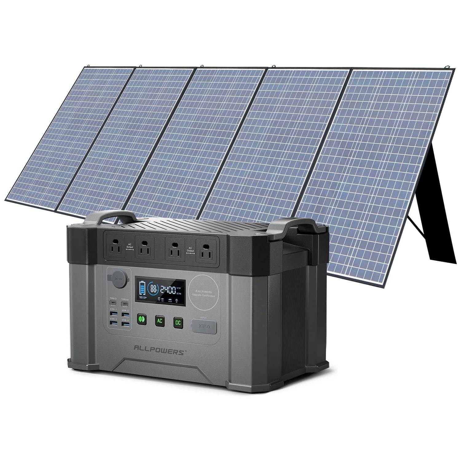 ALLPOWERS 2000W Solar Generator (S2000 + SP037 400W Solar Panel)