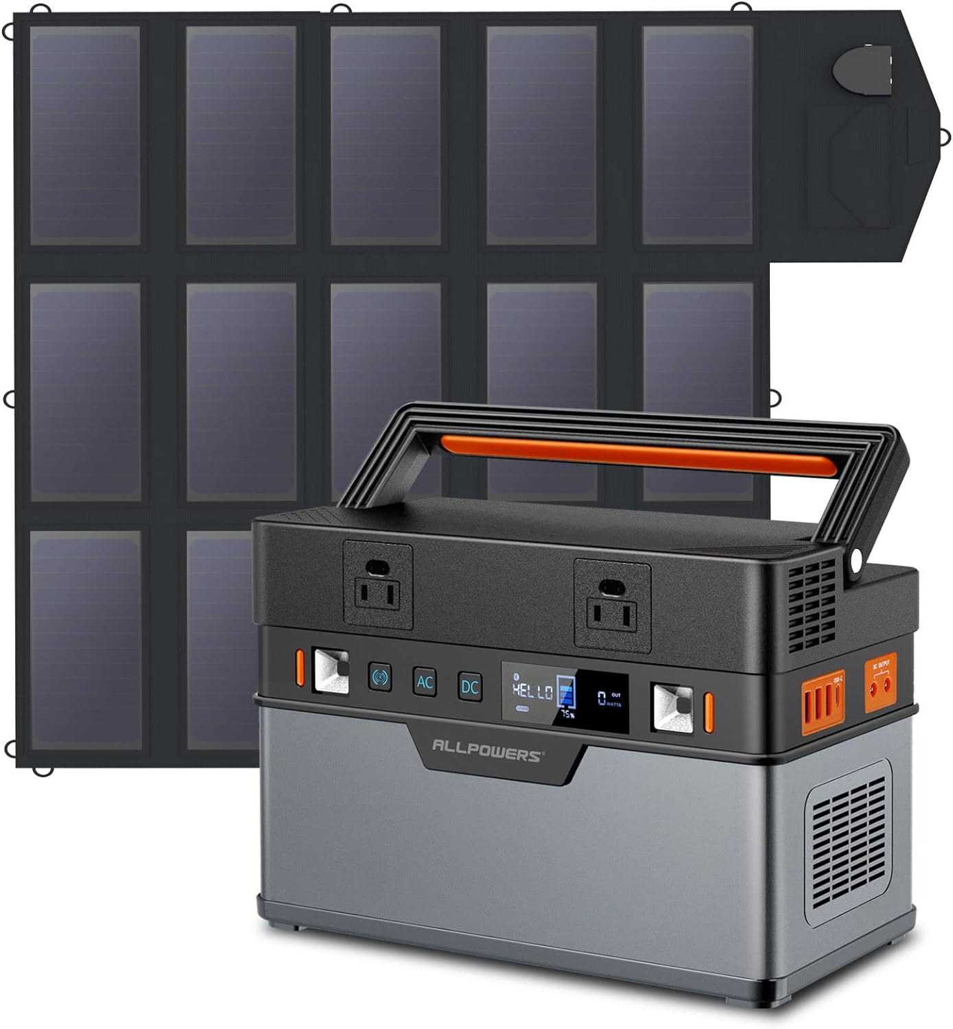 ALLPOWERS 700W Solar Generator (S700 + SP012 100W Solar Panel)