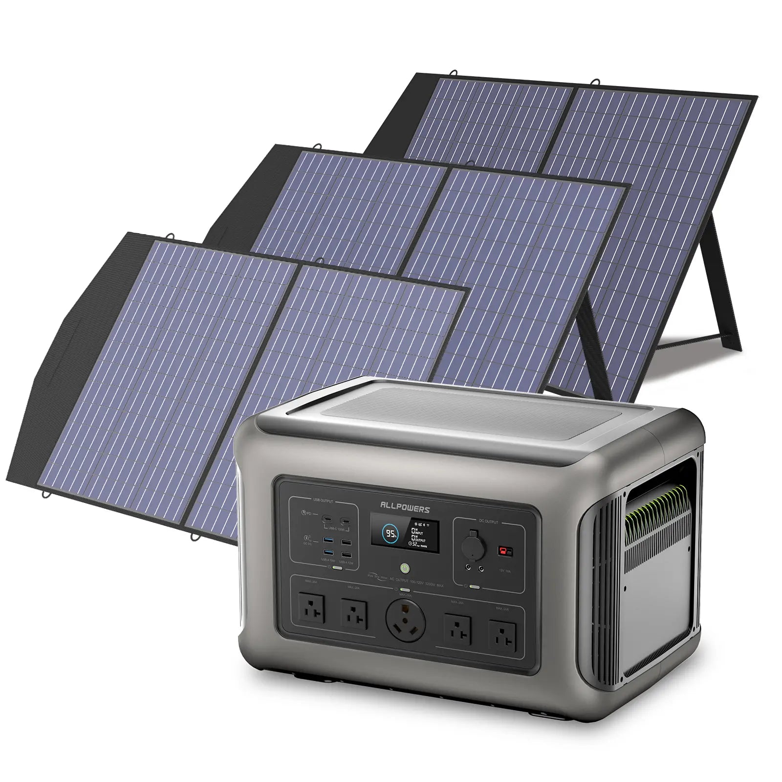 ALLPOWERS 3200W Solar Generator (R3500 + SP027 100W Solar Panel)
