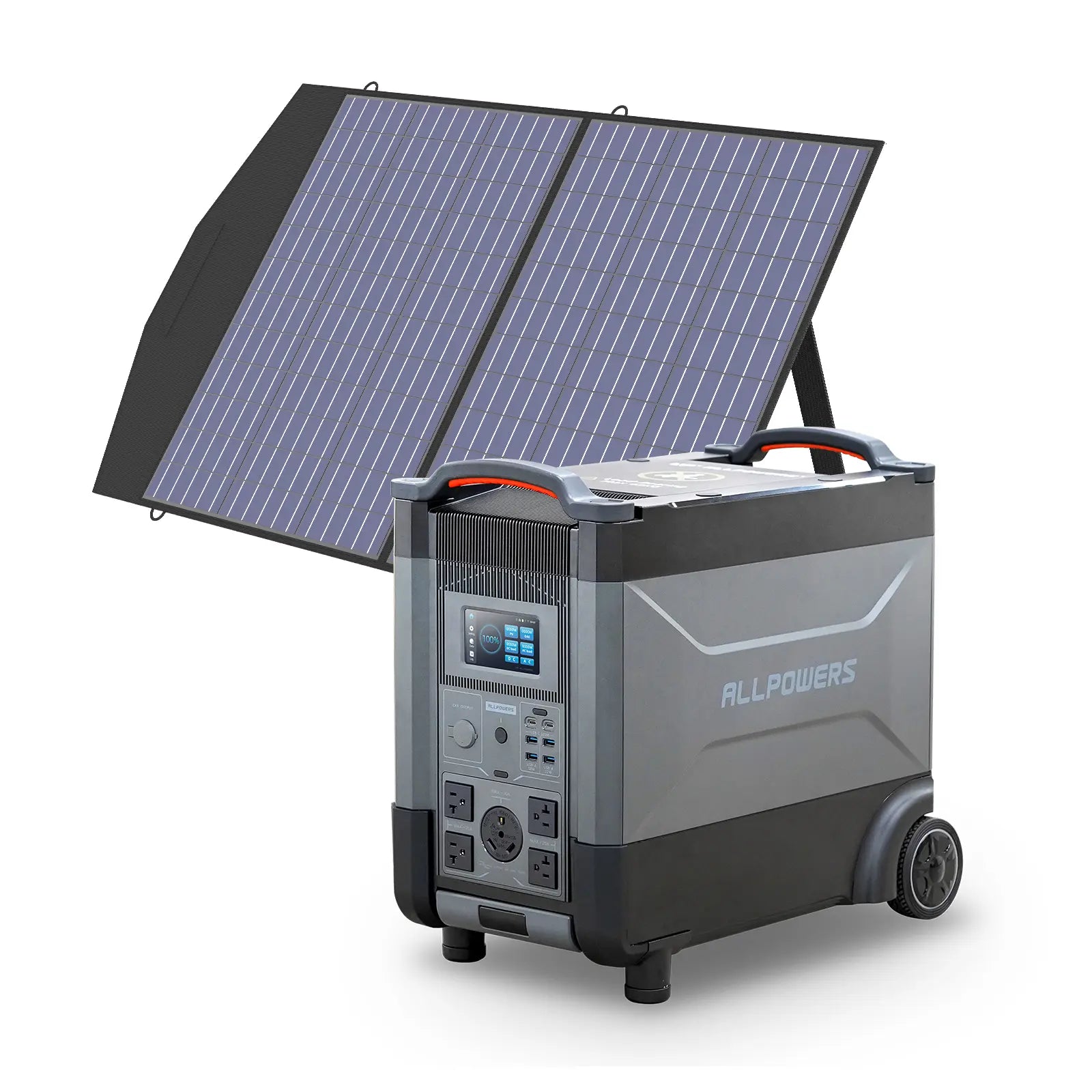 ALLPOWERS 4000W Solar Generator (R4000 + SP027 100W Solar Panel)