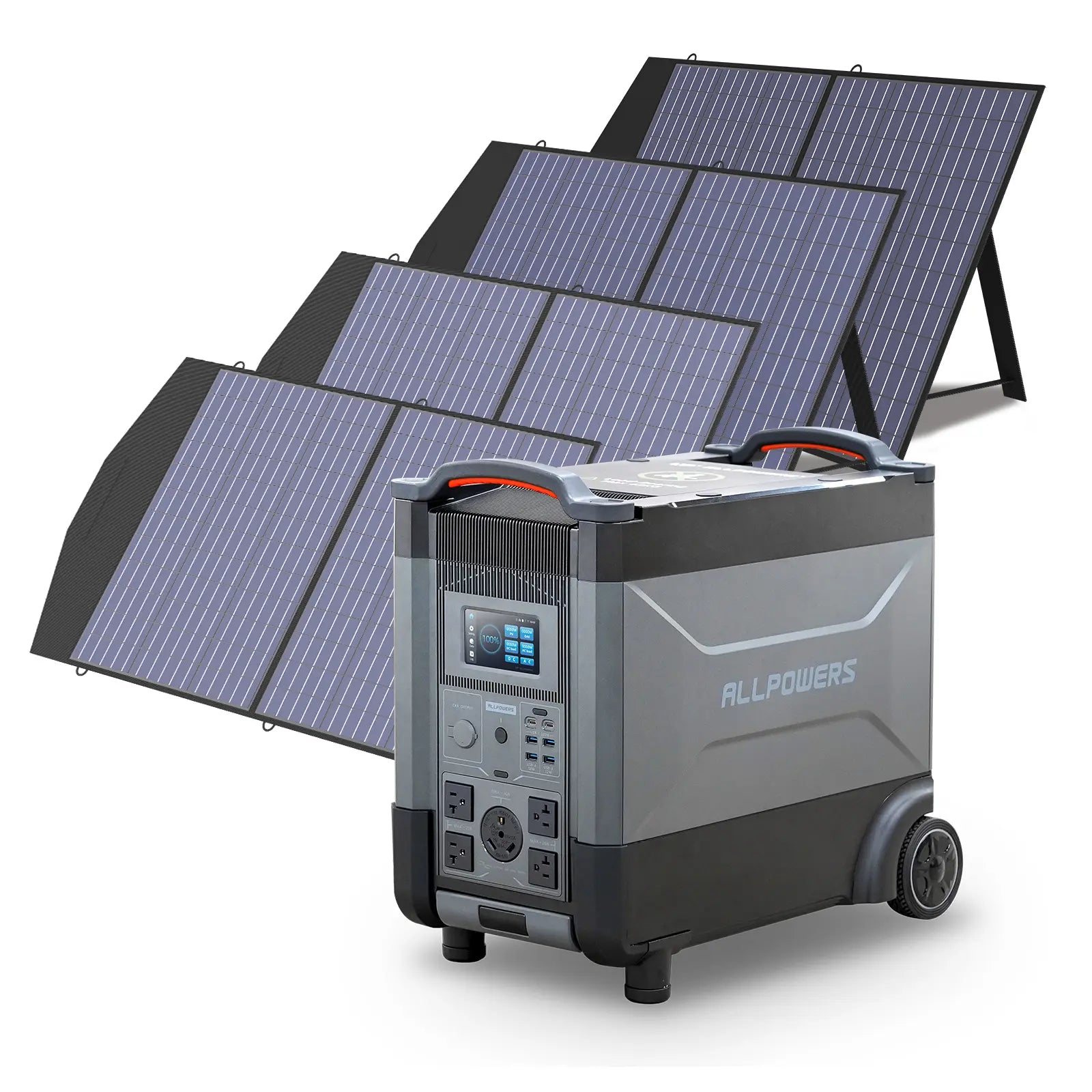 ALLPOWERS 4000W Solar Generator (R4000 + SP027 100W Solar Panel)