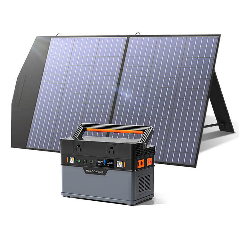 ALLPOWERS S700 Portable Power Station 700W 606Wh with Solar Panels