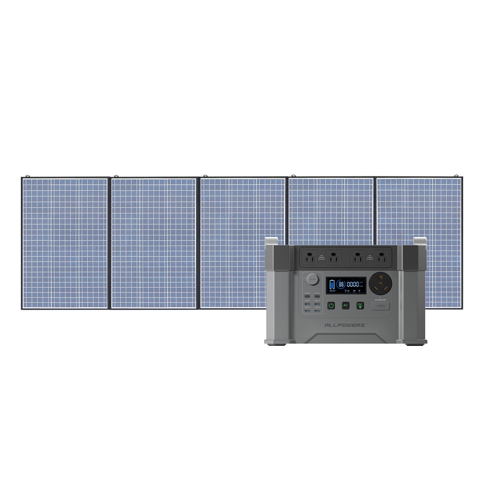 ALLPOWERS S2000 Pro Portable Power Station 2400W 1500Wh with Solar Panels