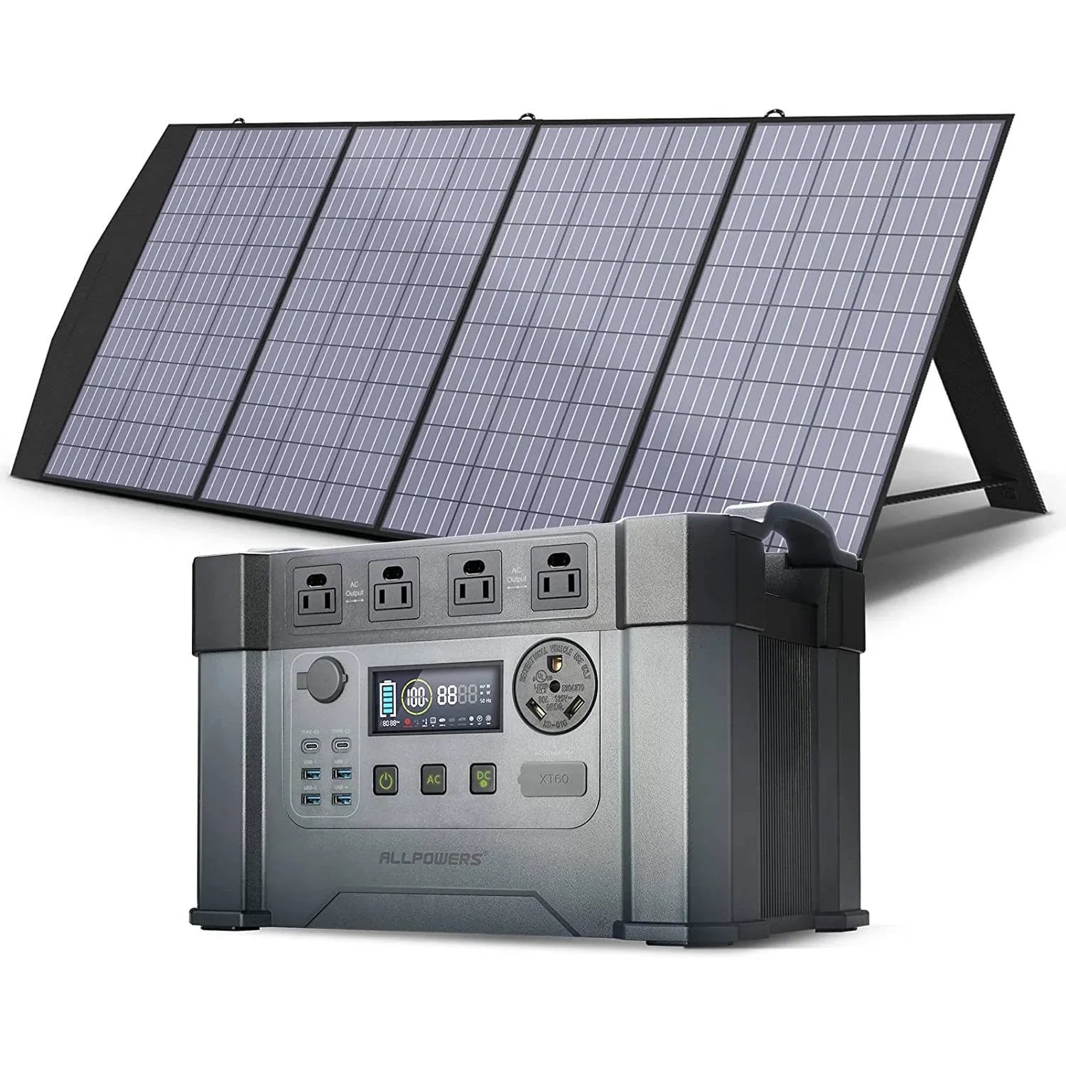 ALLPOWERS S2000 Pro Portable Power Station 2400W 1500Wh with Solar Pan