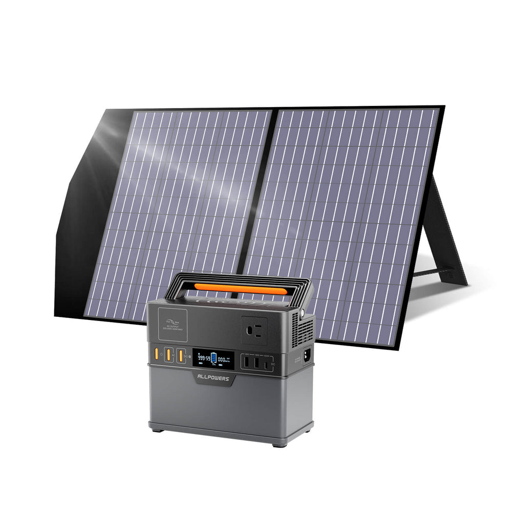 ALLPOWERS Solar Generator Kit 300W (S300 PLUS+ SP027 100W Solar Panel)