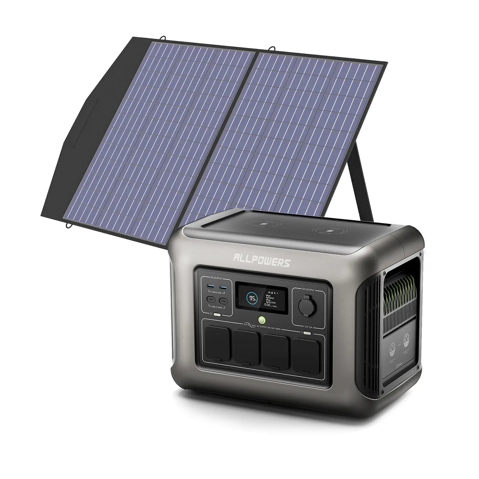 ALLPOWERS R1500 Portable Home Backup Power Station 1800W 1152Wh LiFeP04 Battery