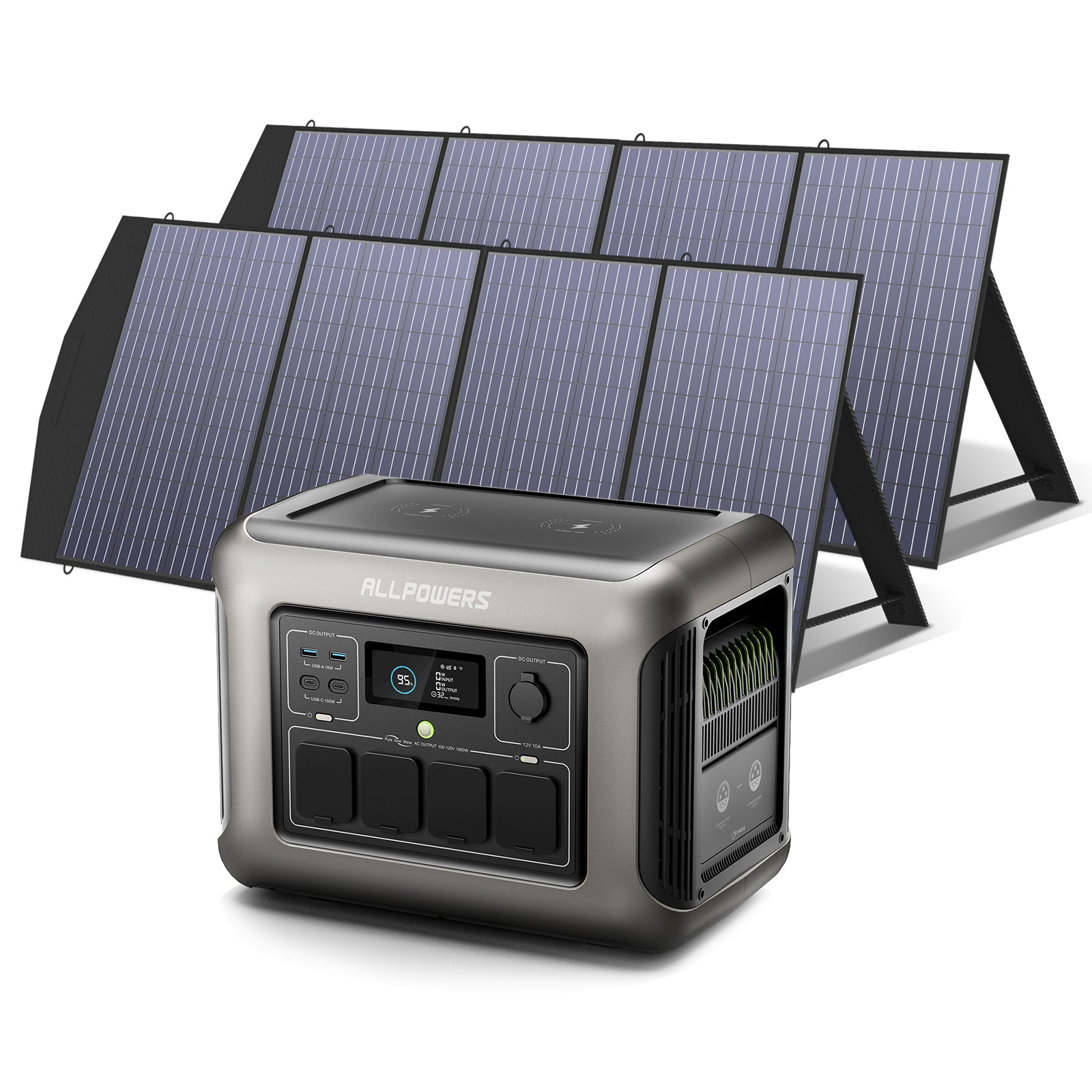 ALLPOWERS 1800W Solar Generator (R1500 + 200W Solar Panel)