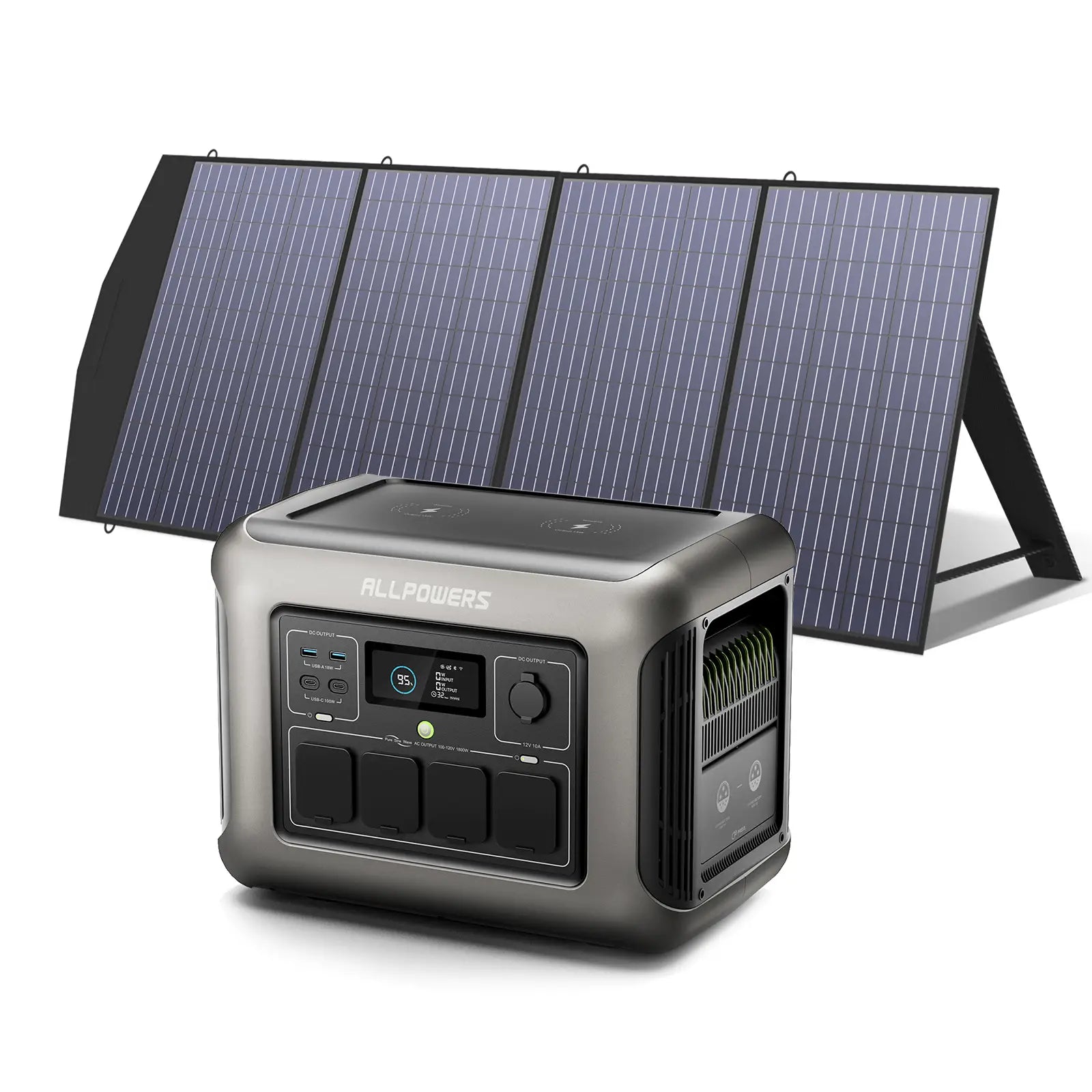 ALLPOWER Solar Generator Kit 1600W (R1500 LITE + SP033 200W Solar Panel)