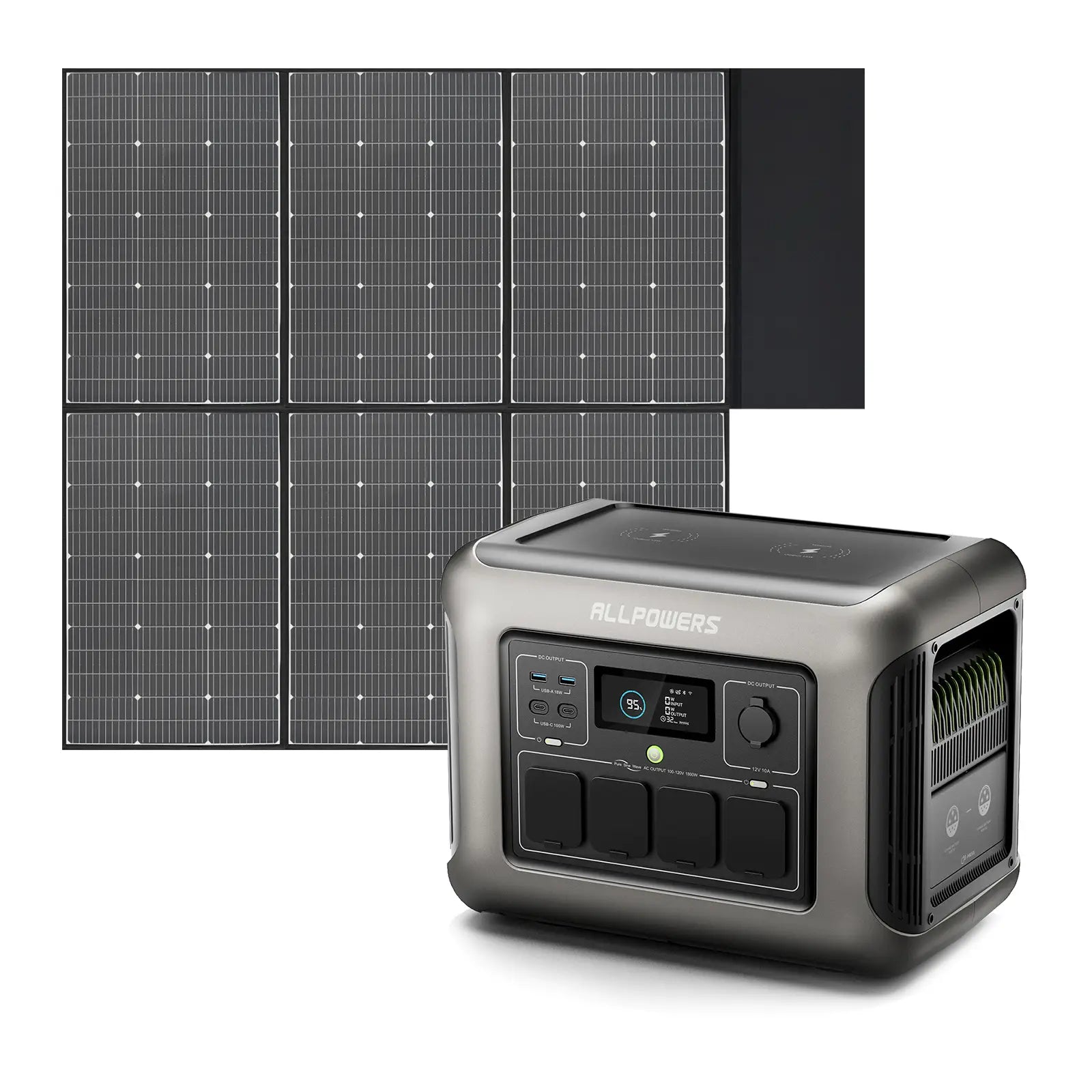 ALLPOWERS Solar Generator Kit 1600W (R1500 LITE + SP039 600W Solar Panel)