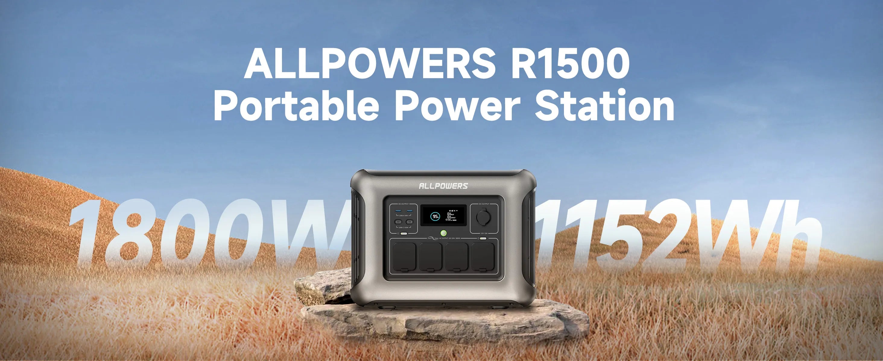 ALLPOWERS R1500 portable home backup power station is massive