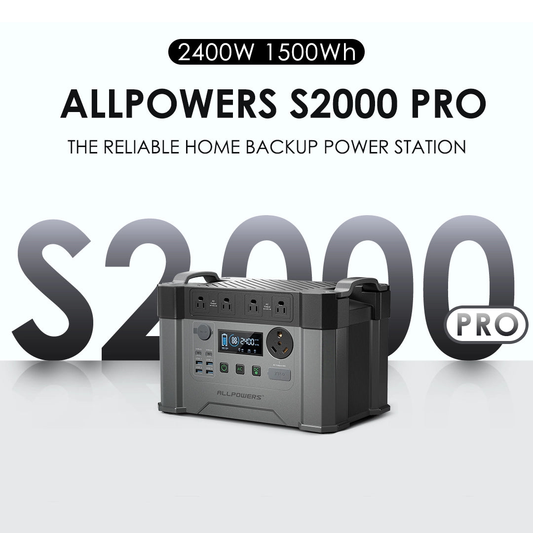 ALLPOWERS S2000 Pro Portable Power Station 2400W 1500Wh – ALLPOWERS CA