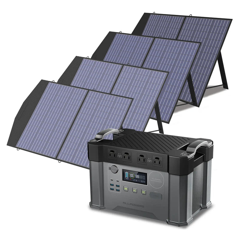 ALLPOWERS 2400W Solar Generator (S2000 Pro + SP027 100W Solar Panel)