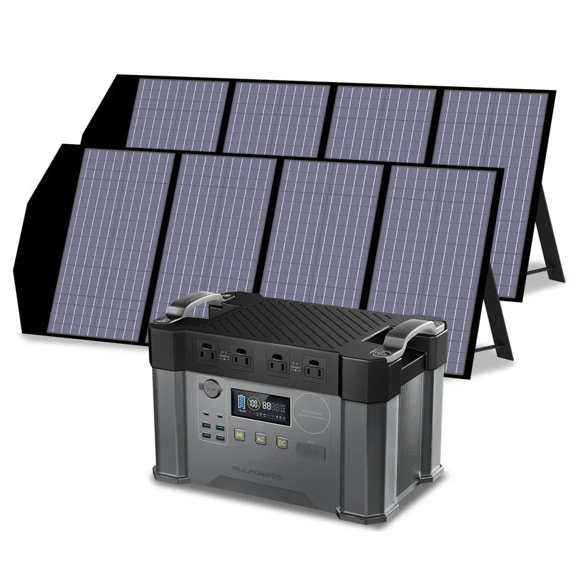 ALLPOWERS 2400W Solar Generator (S2000 Pro + SP029 140W Solar Panel)