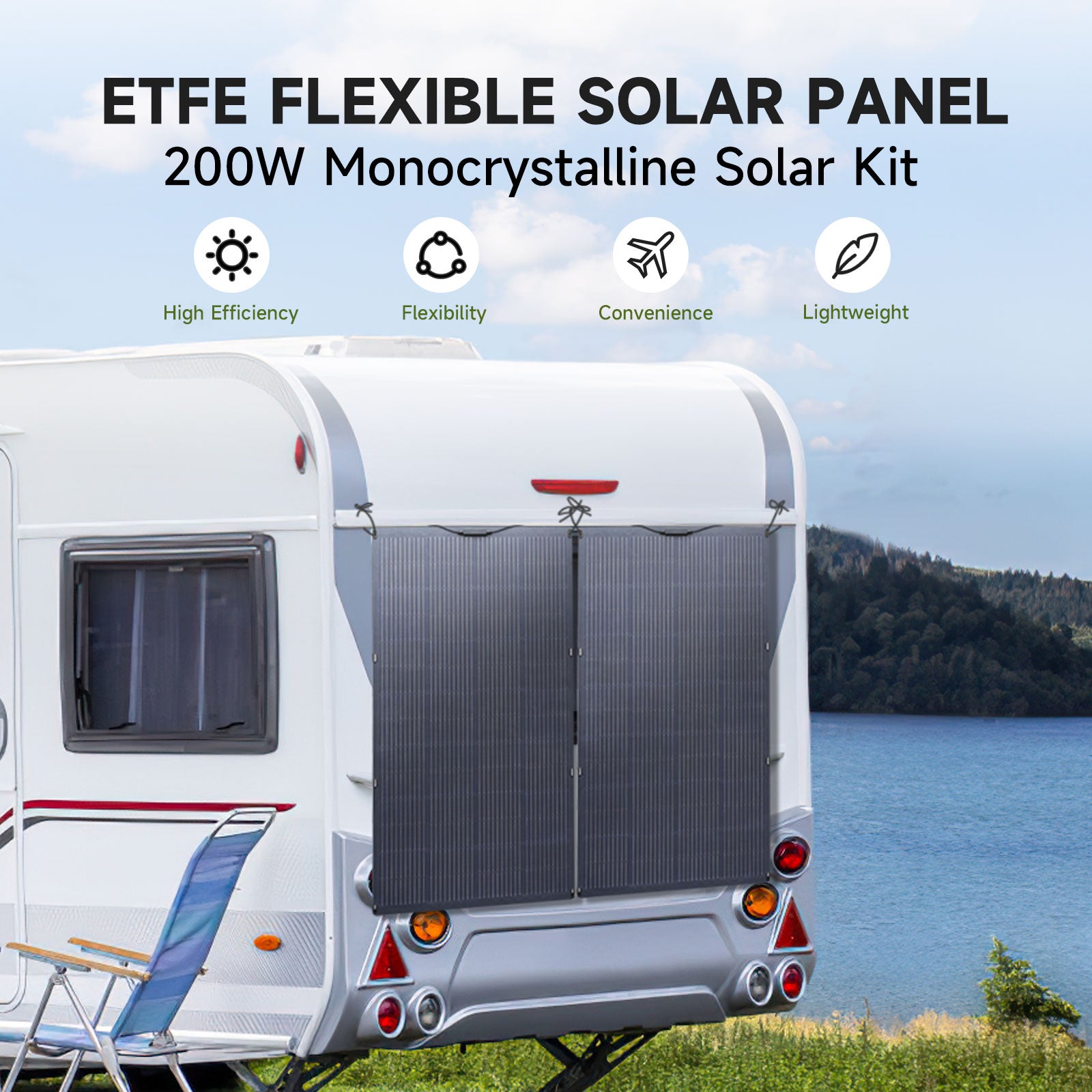 ALLPOWERS SF200 Flexible Solar Panel 200W