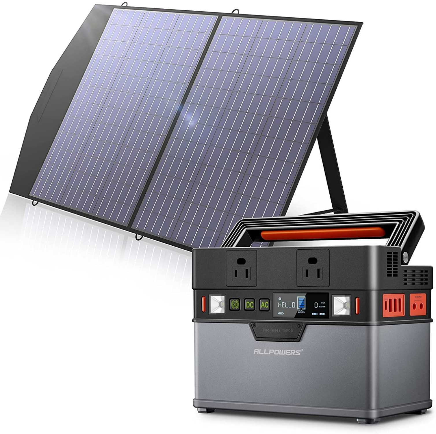 ALLPOWERS 300W Solar Generator (S300 + SP027 100W Solar Panel)