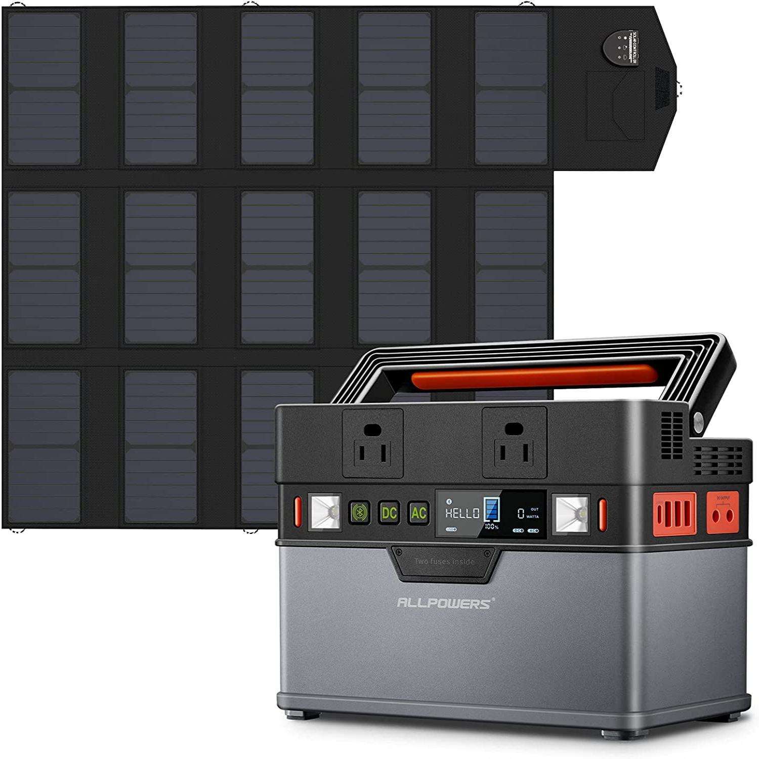 ALLPOWERS 300W Solar Generator (S300 + SP012 Solar Panel)