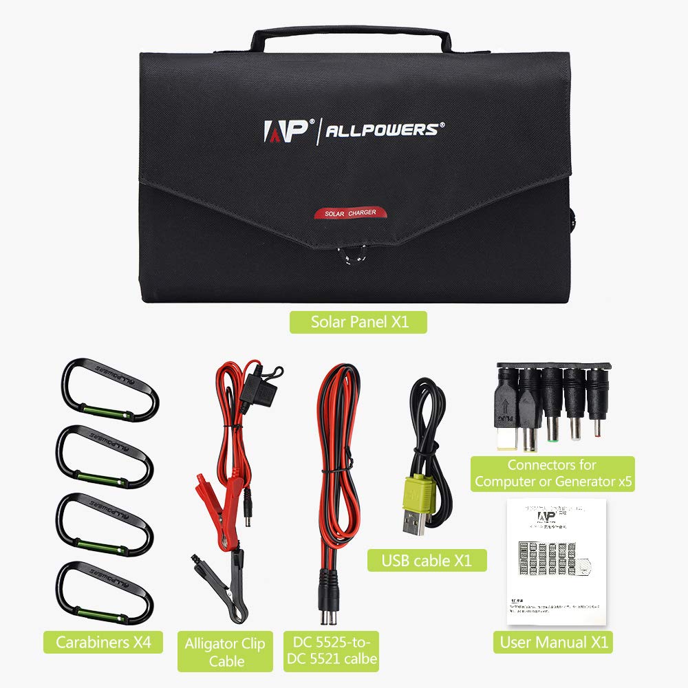 ALLPOWERS 300W Solar Generator (S300 + SP012 Solar Panel)