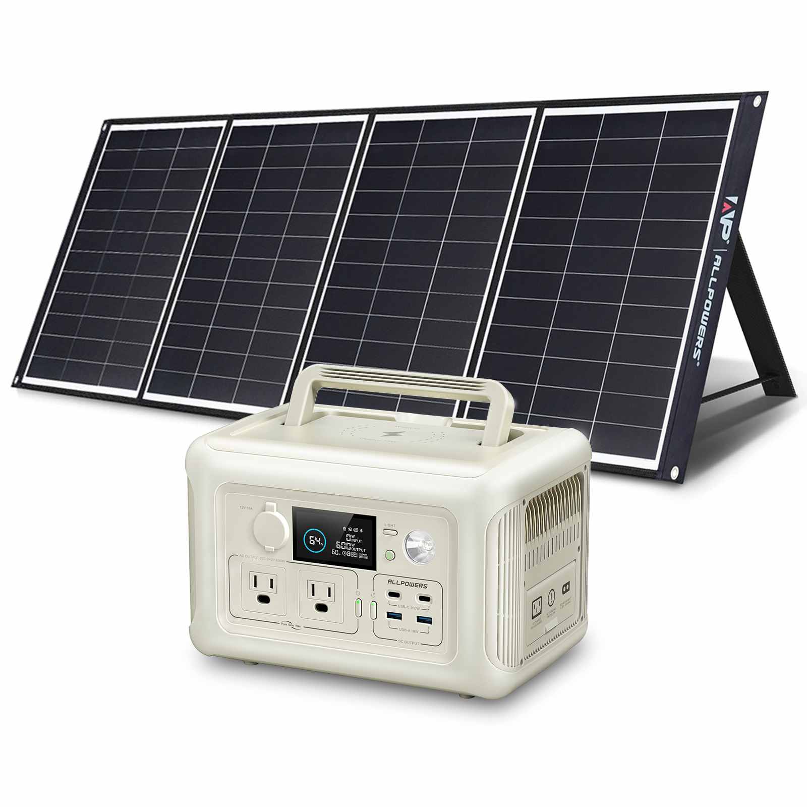 ALLPOWERS Solar Generator Kit 600W (R600 + SP035 200W Solar Panel)