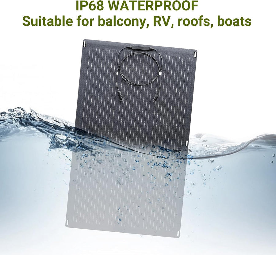 ALLPOWERS 2500W Solar Generator (R2500 + SF200 200W Flexible Solar Panel)