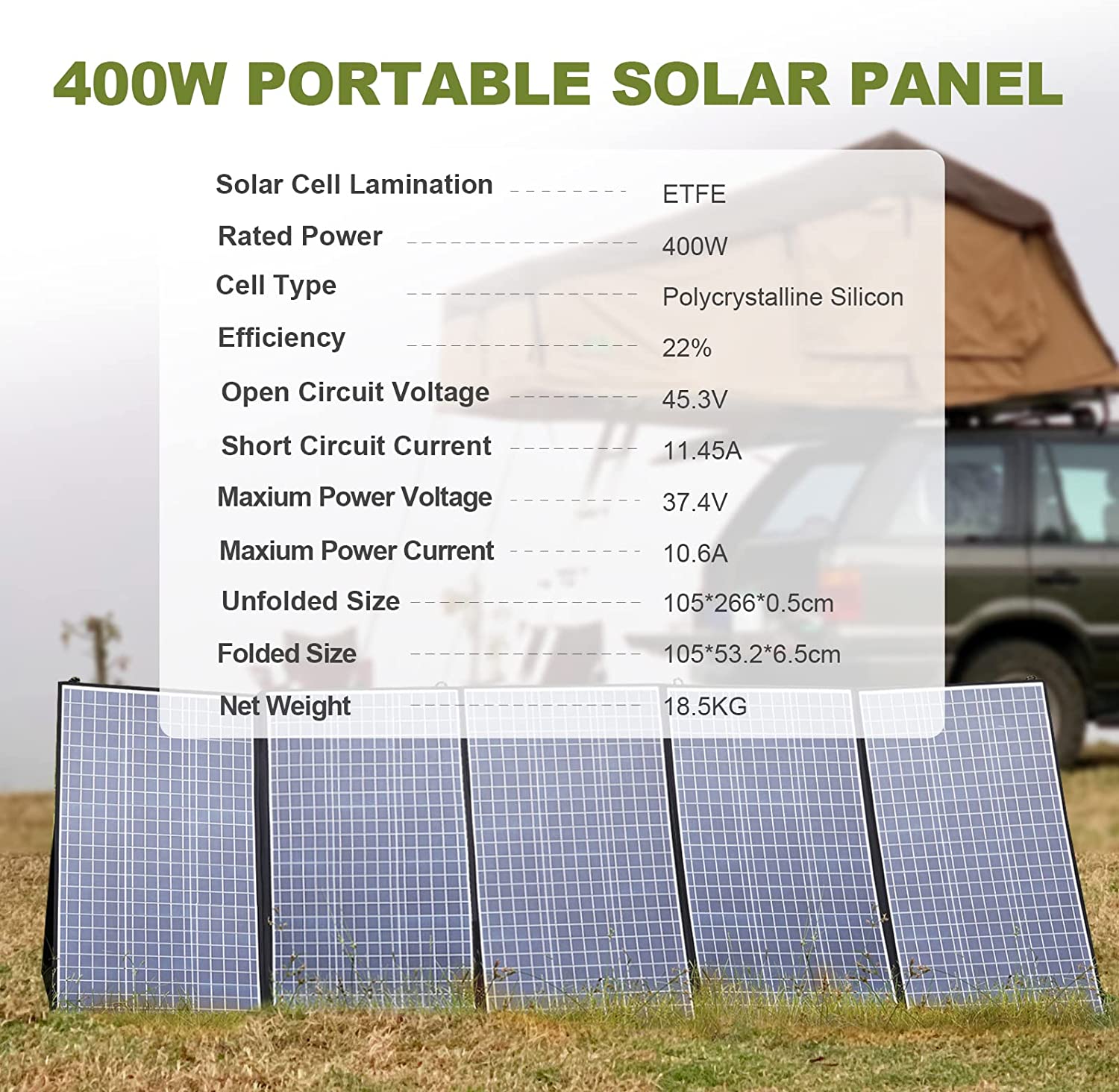 ALLPOWERS Solar Generator Kit 4000W (R4000 + SP037 400W  Solar Panel)