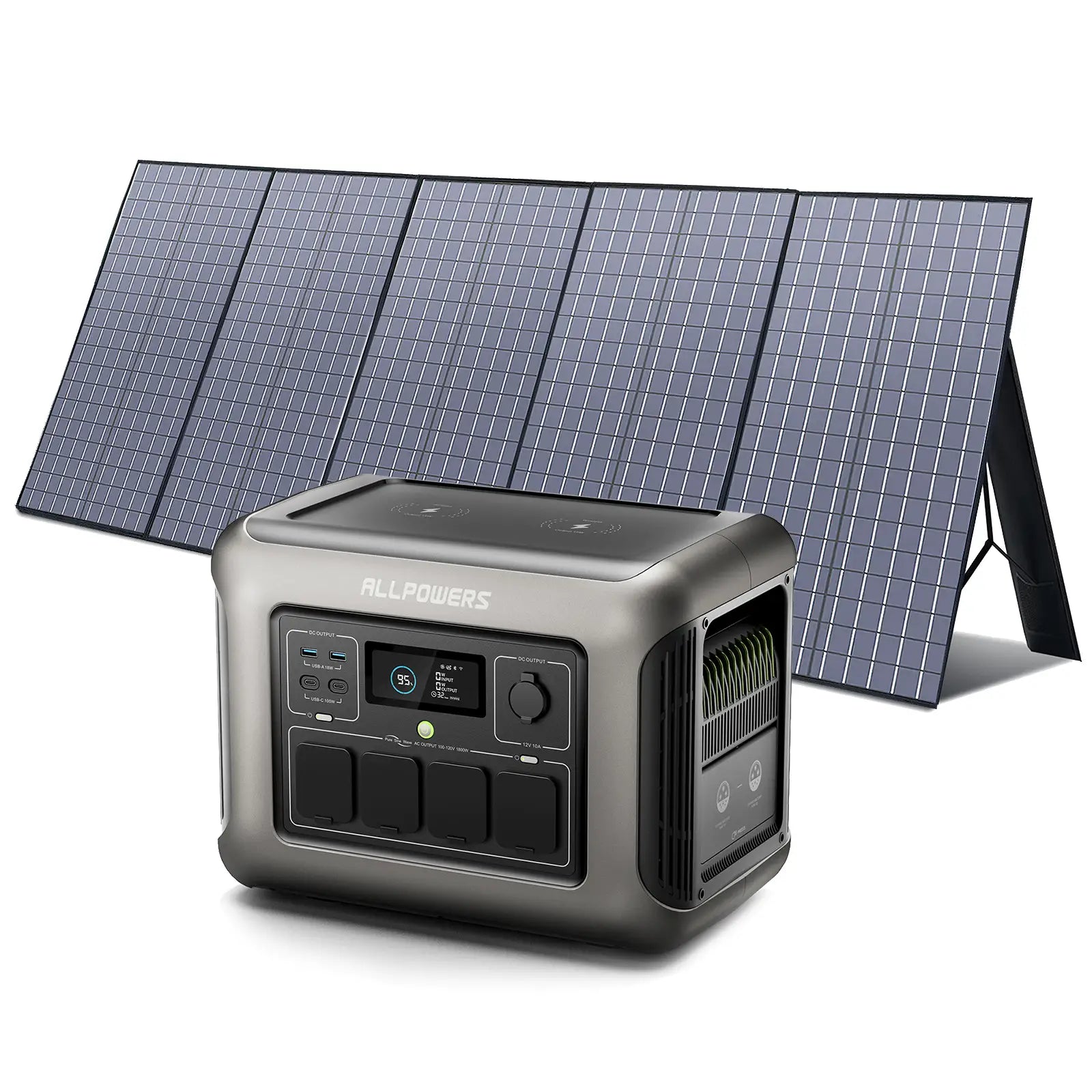 ALLPOWERS 1800W Solar Generator (R1500 + 400W Solar Panel)