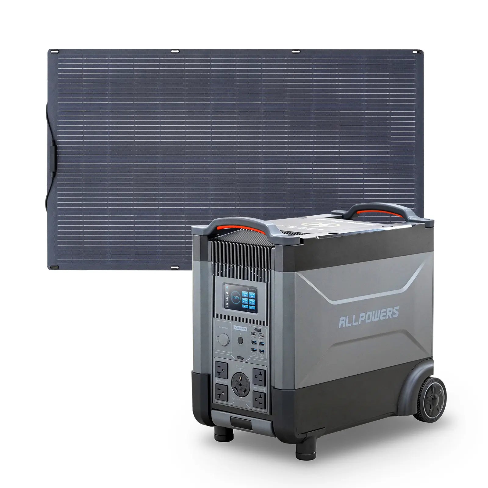 ALLPOWERS 4000W Solar Generator (R4000 + SF200 200W Flexible Solar Panel)