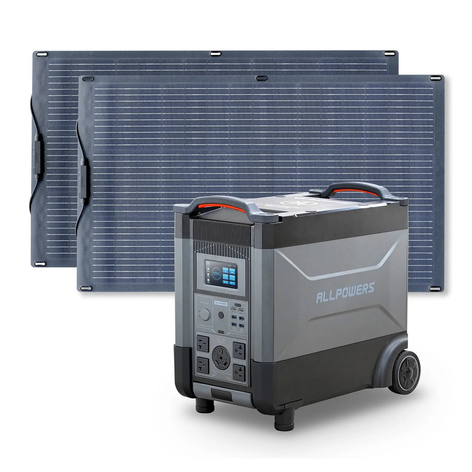 ALLPOWERS Solar Generator Kit 4000W (R4000 + SF100 100W Flexible Solar Panel)