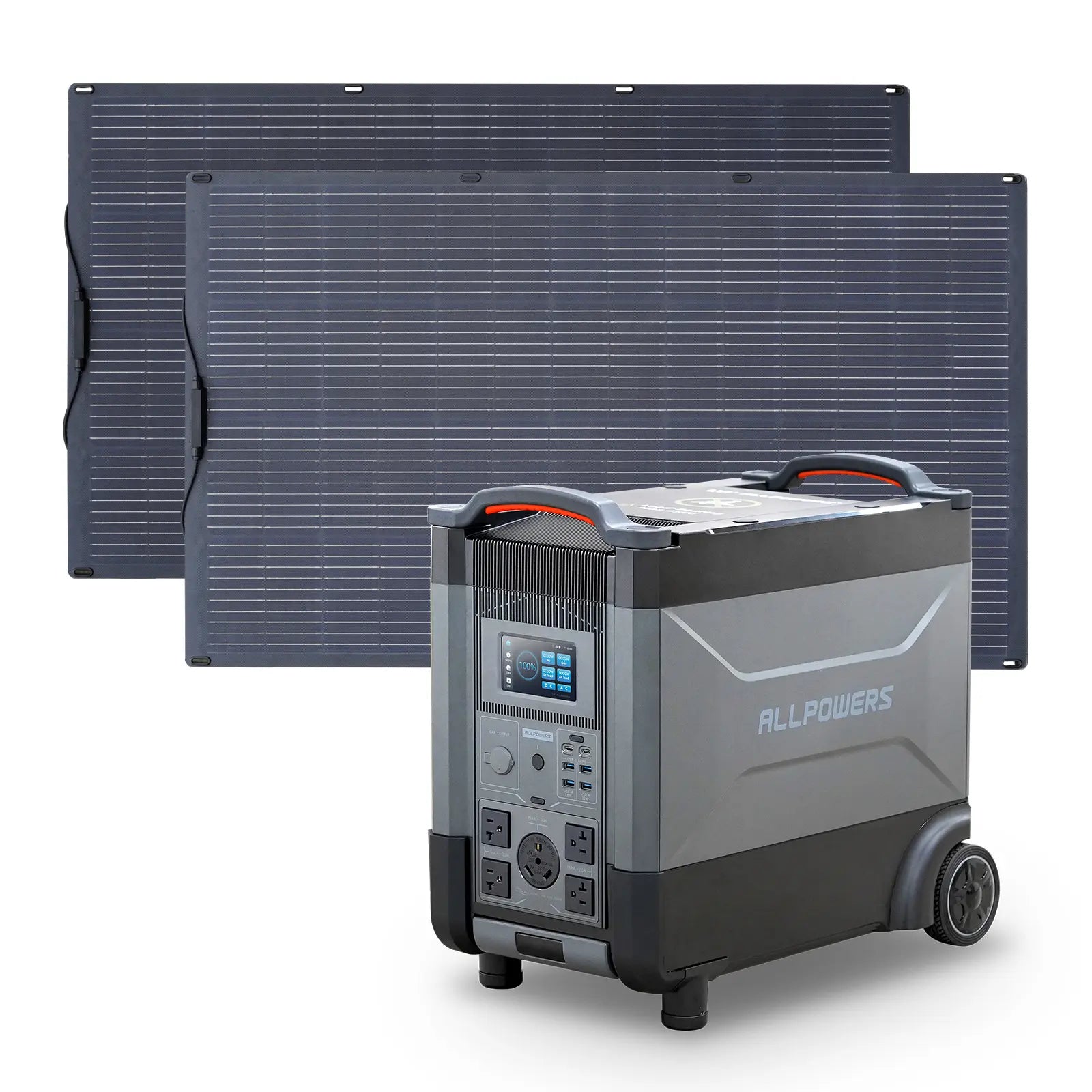 ALLPOWERS 4000W Solar Generator (R4000 + SF200 200W Flexible Solar Panel)