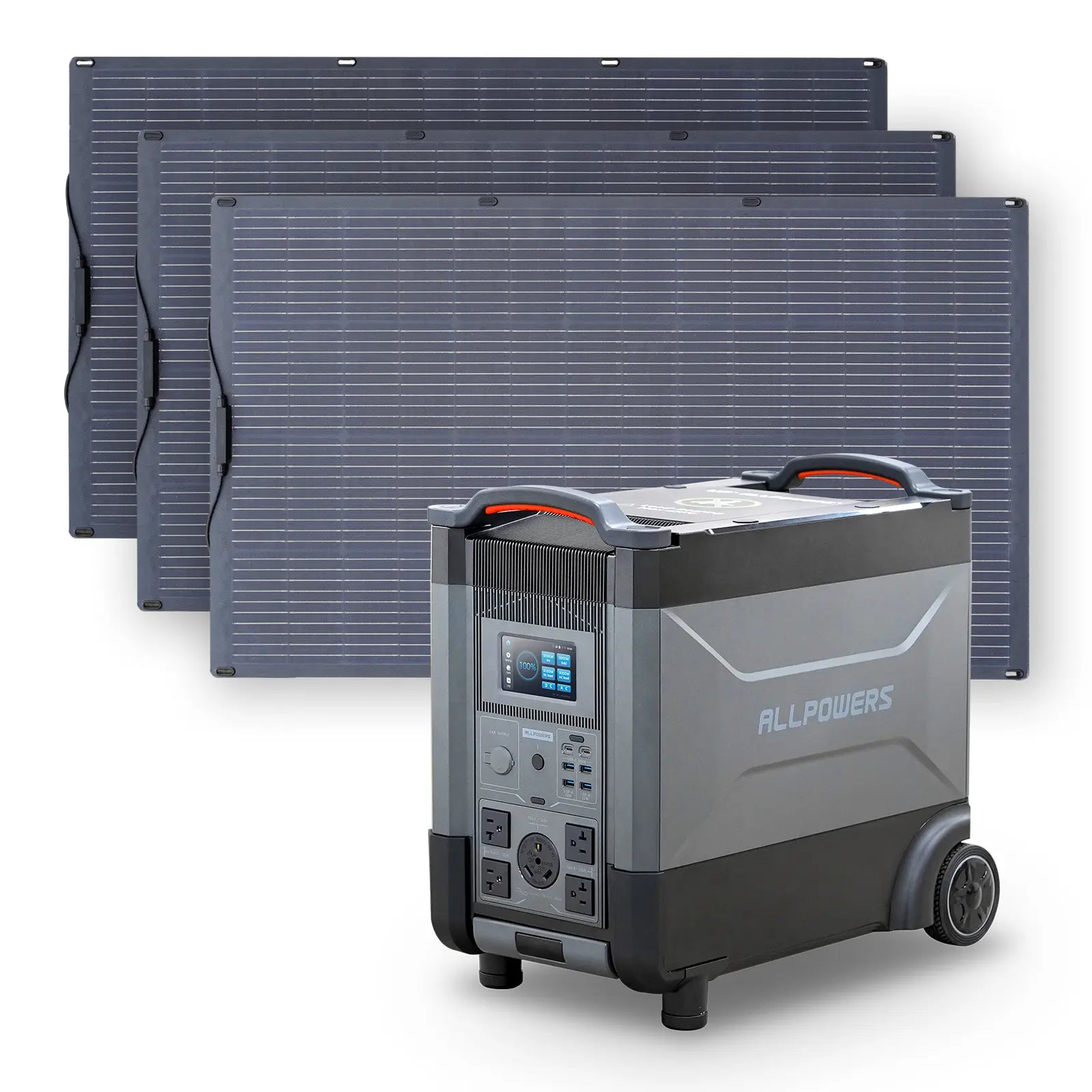 ALLPOWERS 4000W Solar Generator (R4000 + SF200 200W Flexible Solar Panel)