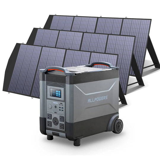 ALLPOWERS 4000W Solar Generator (R4000 + SP033 200W Solar Panel)