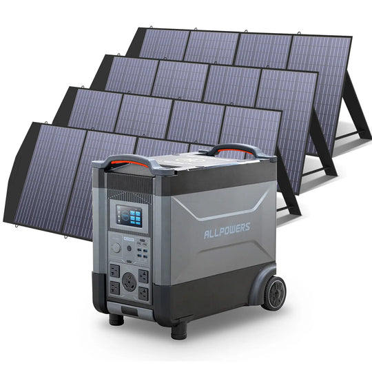 ALLPOWERS 4000W Solar Generator (R4000 + SP033 200W Solar Panel)