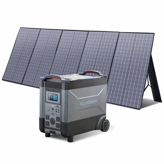 ALLPOWERS 4000W Solar Generator (R4000 + SP037 400W  Solar Panel)
