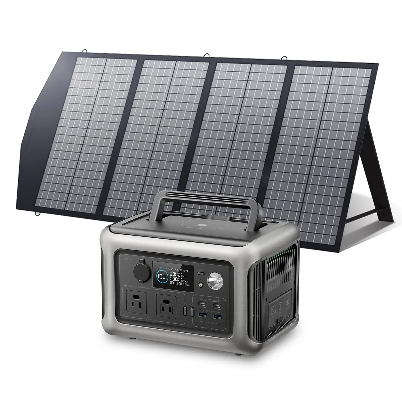 ALLPOWERS 600W Solar Generator (R600 + SP029 140W Solar Panel)