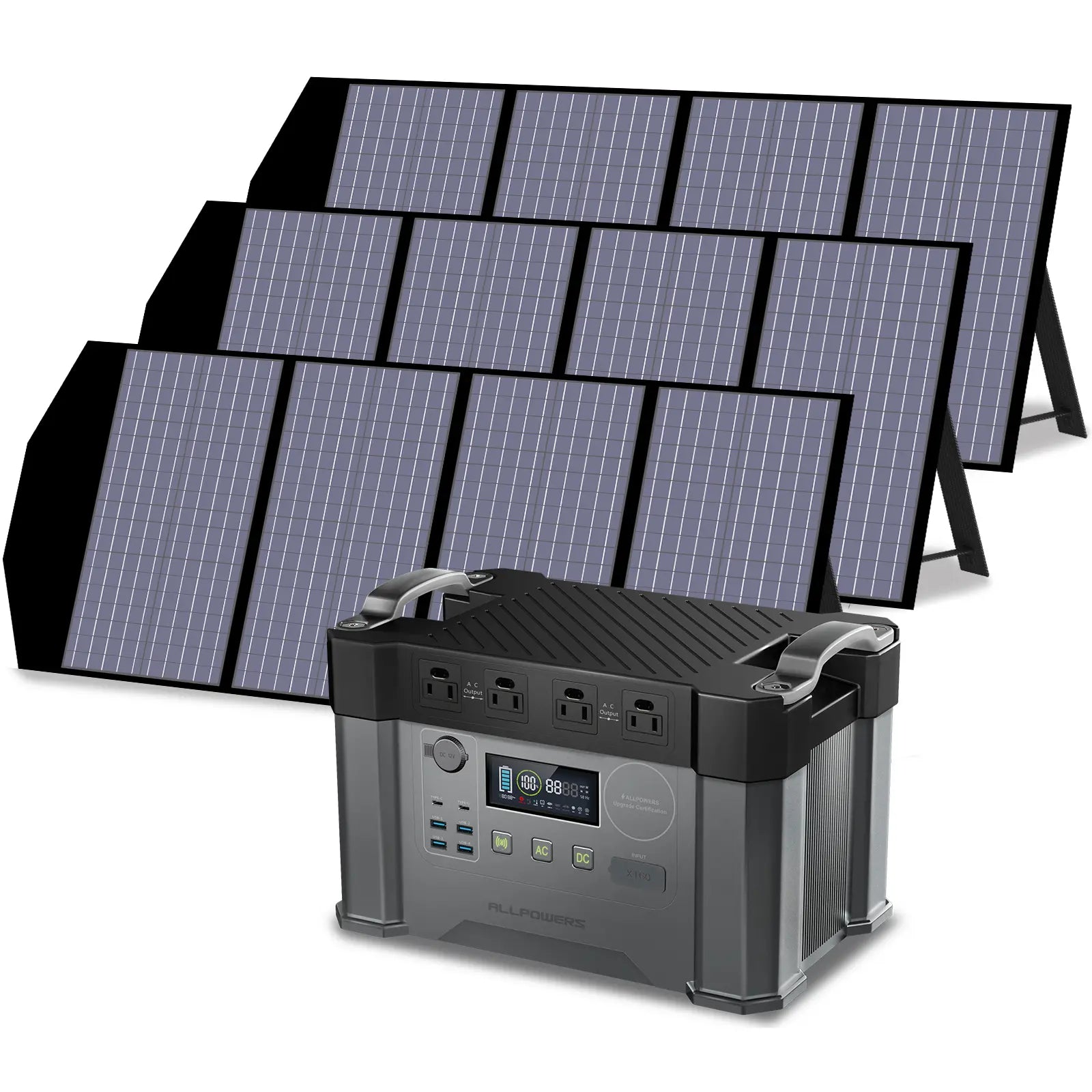 ALLPOWERS 2000W Solar Generator (S2000 + SP029 140W Solar Panel)