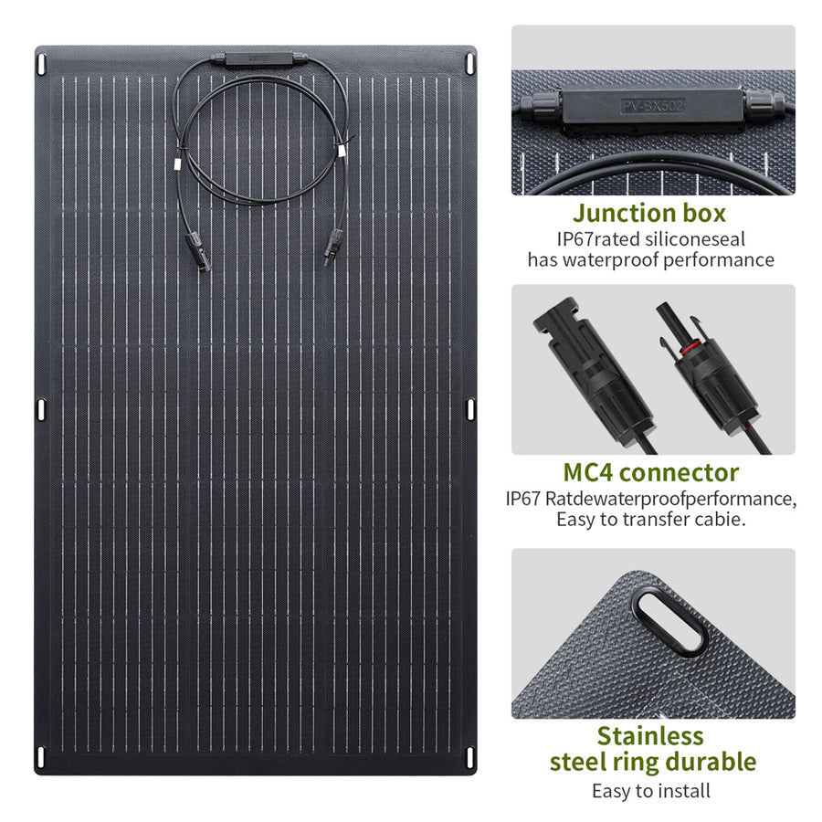 ALLPOWERS Solar Generator Kit 700W (S700 + SF100 Flexible 100W Solar Panel)