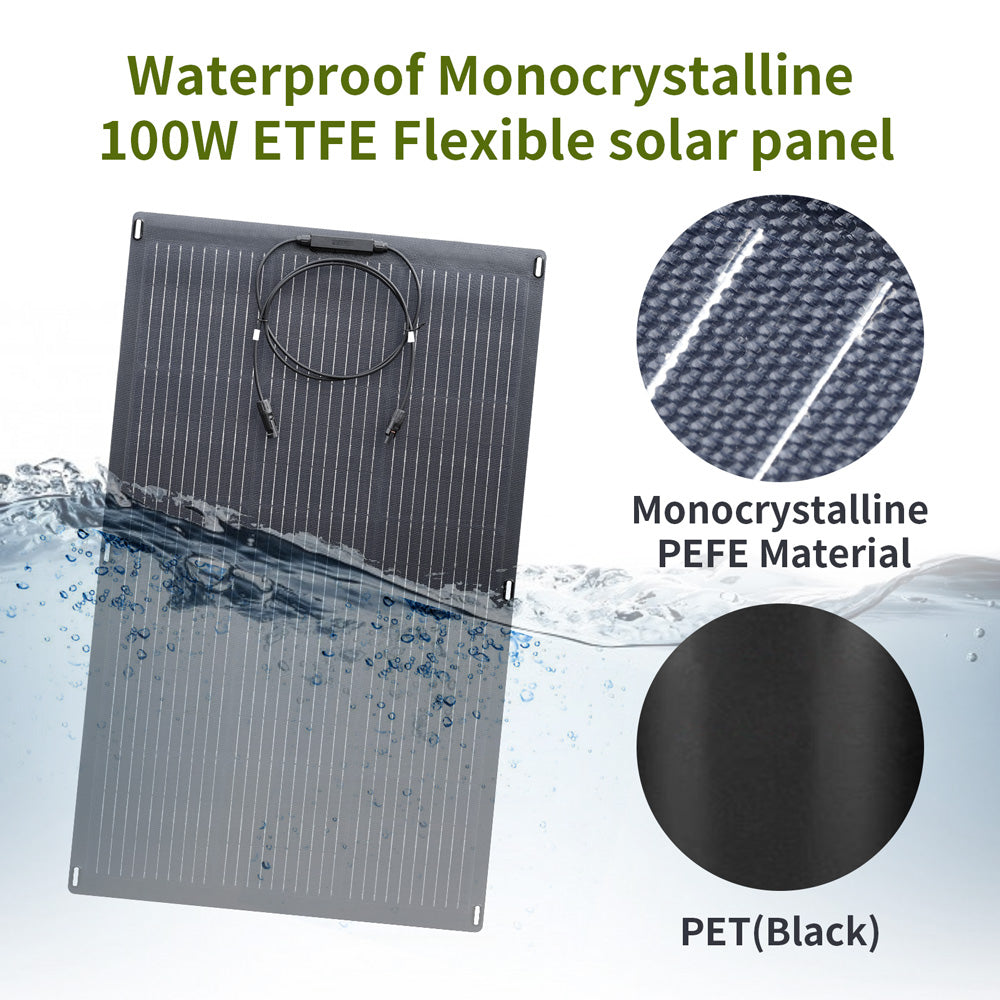 ALLPOWERS 600W Solar Generator (R600 + SF100 100W Flexible Solar Panel)