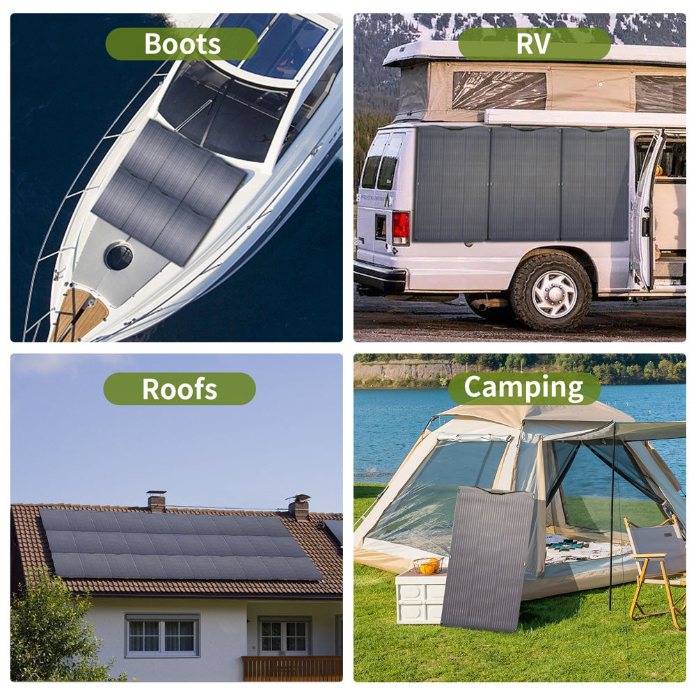 ALLPOWERS 600W Solar Generator (R600 + SF100 100W Flexible Solar Panel)