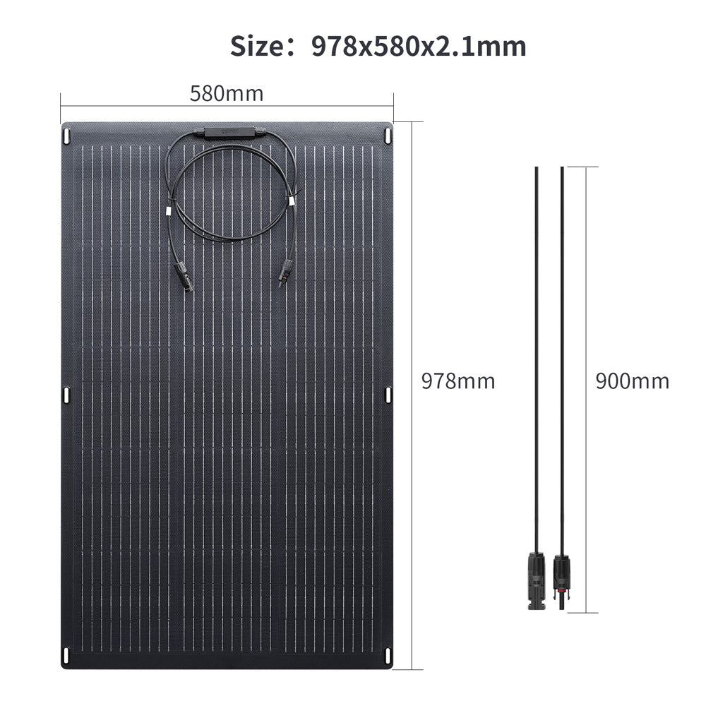 ALLPOWERS 600W Solar Generator (R600 + SF100 100W Flexible Solar Panel)