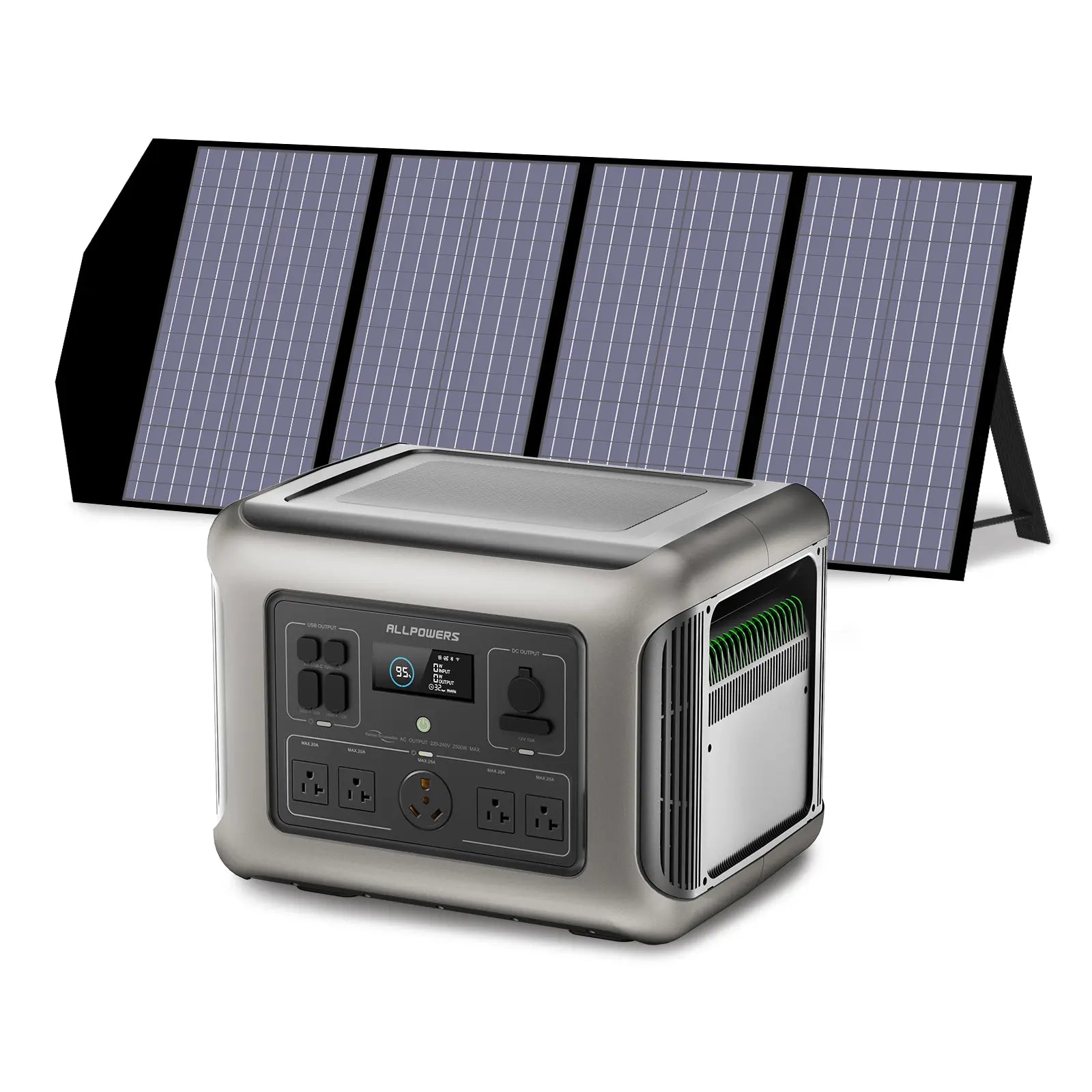 ALLPOWERS 2500W Solar Generator (R2500 + SP029 140W Solar Panel)