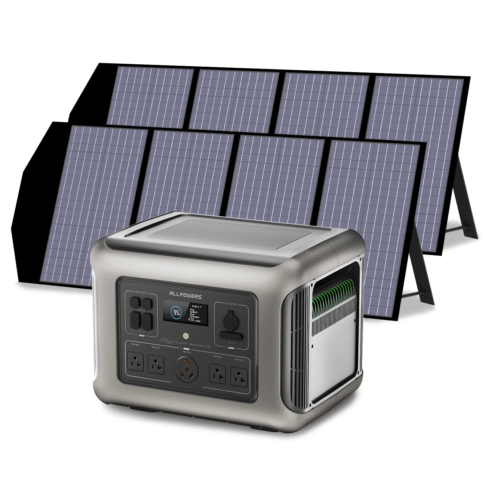 ALLPOWERS 2500W Solar Generator (R2500 + SP029 140W Solar Panel)